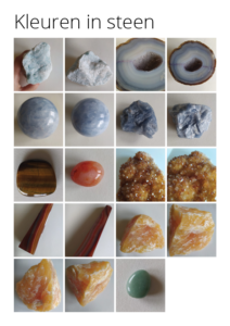 Foto's van edelstenen voor kleuronderzoek