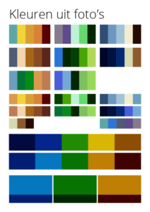 Kleuren paletten
